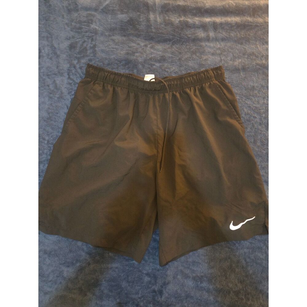 Nike Dri-FIT Men’s XL Black Running Training Shorts Drawstring Big Swoosh